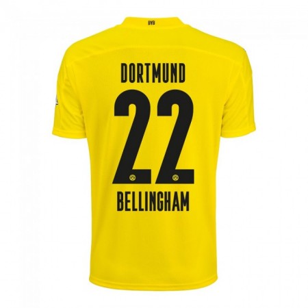 Koszulka Borussia Dortmund Jude Bellingham 22 Domowe Koszulki Piłkarskie 2020-2021 Krótki Rękaw